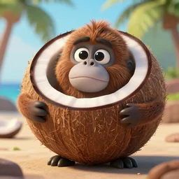 it's the koko fruit ( it's the koko fruit ), coconut, coconut, cartoon, cartoon, highly detailed, sharp, cinematic, 8 k,