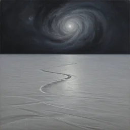 hige tide in the cosmic landscape, an ultrafine detailed painting by rafal olbinski, atmospheric dreamscape painting, behance contest winner, pop surrealism, detailed painting, very detailed, minimalist, skeuomorphic, airbrush art