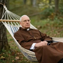 priest on a hammock
