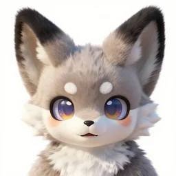 a beautiful portrait of a cute anthropomorphic humanoid fursona. big eyes. character design by cory loftis fenghua zhong ryohei hase isma