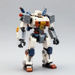 mecha made out of lego, photo still, 8 k