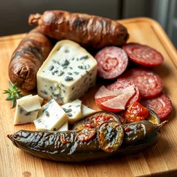 dry sausage, blue cheese, parmesan, dubliner, salami, marinated eggplant