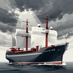 illustration of old trafford as a sinking ship