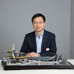 jensen huang, claymotion diorama,