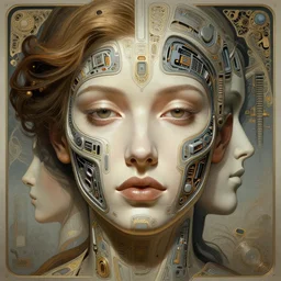 symmetry!! avan jogia, computer parts embedded into face, intricate, elegant, highly detailed, digital painting, artstation, concept art, smooth, sharp focus, cyberpunk, illustration, art by artgerm and greg rutkowski and alphonse mucha, 8 k