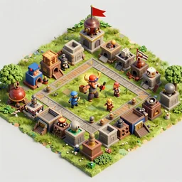 clash of clans town hall 1 5 concept art