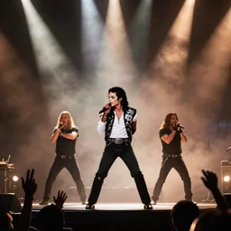 michael jackson performing with metallica