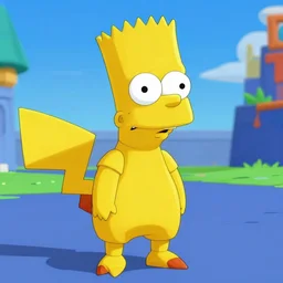 screenshot from roblox pikachu as bart simpson episode