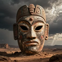 ancient tribal mask, surreal, octane render, epic, fantasy, digital art