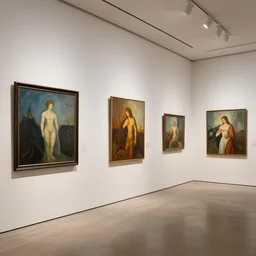 art gallery showing full of paintings of art galleries