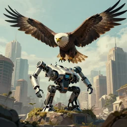 🦅🤖, digital Art, Greg rutkowski, Trending artstation,cinematographic
