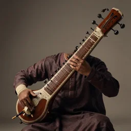 indian music, sitar, fine details, studio lighting, subtle shadows, art by katsuya terada, photorealism, hyper realism, octane render, hyper detailed, canon eos r 3, f / 1. 4, iso 2 0 0, 1 / 1 6 0 s, medium shot, 8 k, raw, unedited, in - frame,
