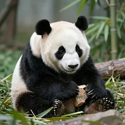 panda enslaving humanity, very detailed