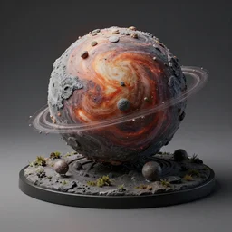 3 d diorama model of the shape of the universe, very accurate, hyper detailed, realistic materials, 4 k, octane render, studio lighting