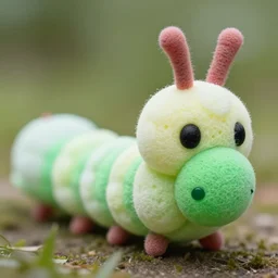 realistic photo of a closeup a caterpillar made of styrofoam balls, 1 9 6 0, life magazine photo, natural colors, metropolitan museum, kodak, 8 k, very detailed, high resolution, product photo