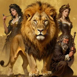 highly detailed portrait of a majestic lioness queen in the form of a beautiful woman. d & d, art by donato giancola and evelyn de morgan and eugene delacroix and frank frazetta. trending on artstation, intricate details, energetic composition, golden ratio, concept art, illustration, elegant art, global illuminaition