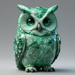 portrait of an owl made out of emerald. intricate artwork by tooth wu wlop beeple dan mumford concept art, octane render, trending on art station