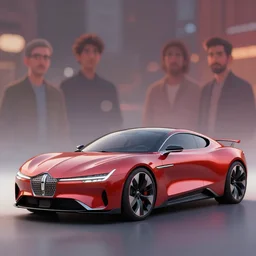 redesign revision of lincoln indianapolis concept. len blur background bokeh. art by ismail inceoglu, filip hodas, and pixar. car design by henrik fisker