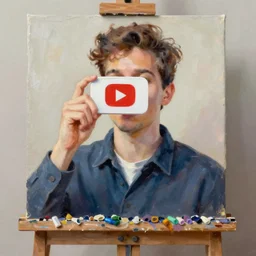 The average Youtuber, masterpiece, oil paint