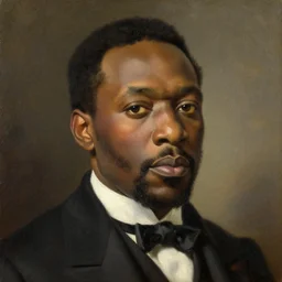 facial portrait of the united states president, 1 8 6 7. a black man from louisiana. oil on canvas by william sidney mount, trending on artstation