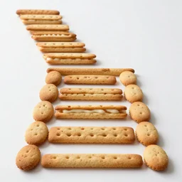 Staircase made out of cookies
