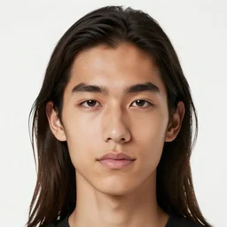 close up portrait of a young latino man, white background, long hair, ultra detailed, dynamic, 4 k, illustration, modern, by george bellows, kehinde wiley, kadir nelson