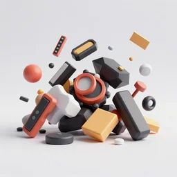 low poly 8 k houdini render random garbage airbrushed no blur 8 k, hip hop album cover art, conceptual, intricate detailed painting, illustration sharp detail, manga 1 9 9 0