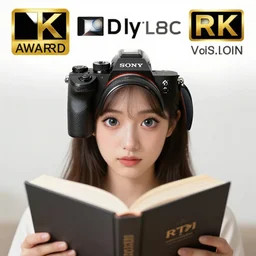 a girl reading a book, modelsociety, radiant skin, huge anime eyes, RTX on, perfect face, intricate, Sony a7R IV, symmetric balance, polarizing filter, Photolab, Lightroom, 4K, Dolby Vision, Photography Award