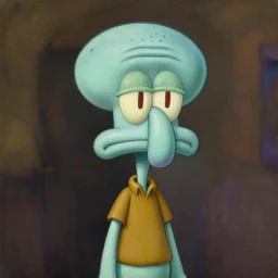 a beautiful painting of handsome squidward, rendered art, highly detailed painting by gaston bussiere, craig mullins, j. c. leyendecker 8 k, trending on artstation, art