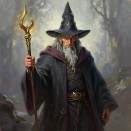 a photorealistic painting of a wizard, by justin gerard and greg rutkowski, digital art, realistic painting, fantasy, character design, trending on artstation