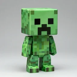 Minecraft Creeper, Funko Pop, Product Photo, Realistic, Studio Lighting