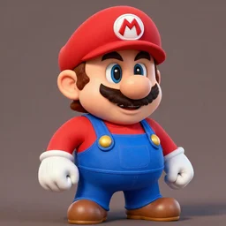nic cage as mario, buff, painted portrait, highly detailed,