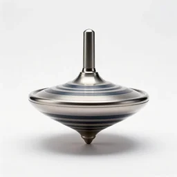 oversized spinning top, professional product shot, isolated on a pure white background, centered, entire object in frame, sharp focus, soft studio lighting