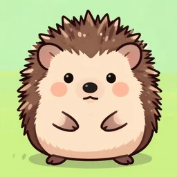 twitch emote of a cute hedgehog, adorable, cute