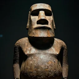 Notorious BIG as a moai, dramatic lighting, cinematic, establishing shot, extremely high detail, foto realistic, cinematic lighting