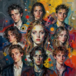 portrait, most beautiful form of chaos, mixed media, a brutalist designed, vivid colours, cryptic, mystical, by james jean, roby dwi antono, ross tran, karol bak, michal mraz, adrian ghenie, mark bryan, avery palmer, takato yamamoto, ashley wood, atmospheric, trending on artstation. 8 k masterpiece.