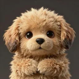 portrait of a cuddly canine alien creature by Jan Verdoodt