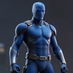 dr. manhattan, watchmen, 8 k, octane render, mute blue, volumetric light, intricate detail, soft depth of field, intricate detail, photorealistic, cinematic lighting 4 k