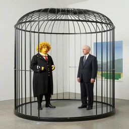greeb cage lucid figurative avant garde post - morden monumental dynamic interior portrait by magritte and edward hopper, inspired by william blake and gaugin, illusion surreal art, highly conceptual figurative art, intricate detailed illustration, controversial poster art