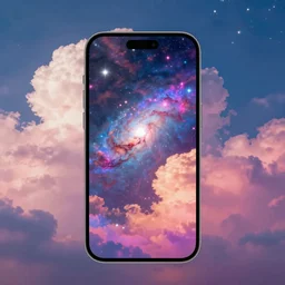 clouds, nebulae, starburst, neon colors, dreamy, phone wallpaper, 4 k, unreal engine, artstation, colorful, beautiful