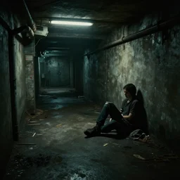 abandoned underground subway homeless slum low light sadness lonely. Cyberpunk 2077. CP2077. 3840 x 2160
