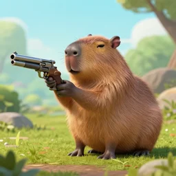 fantasy capybara gun
