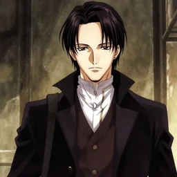 hannibal lector in the style of anime, in the style of holic - n 6