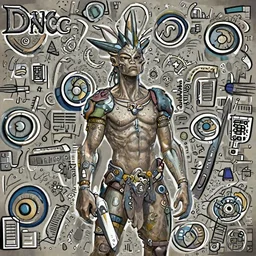 a portrait of my next DND non human humanoid character , concept art, DND, trending on artstation 3D.