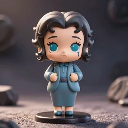 a nendoroid of betty white, detailed product photo