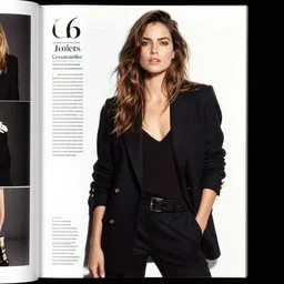 Josie Canseco posing for editorial page taken by Patrick Demarchelier W 896