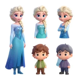 collection of 3 - d isometric game assets styled after frozen, elsa, myvmk, with detailed, clean, cartoon, pixar, disney, toon shader, arnold maya render, unreal engine, artgerm, artstation by miha rinne
