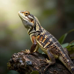 human! lizard werecreature, photograph captured at woodland creek