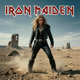 iron maiden in a wasteland, aesthetic