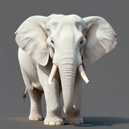 a white elephant portrait, ultra realistic, looking at the camera, illustration, amazing details, 8k, masterpiece, octane render, trending on cgsociety